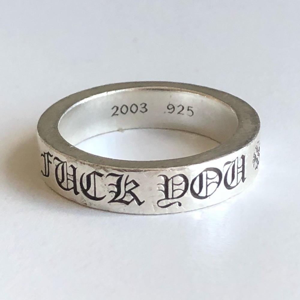 Chrome Hearts “Fuck You” Ring